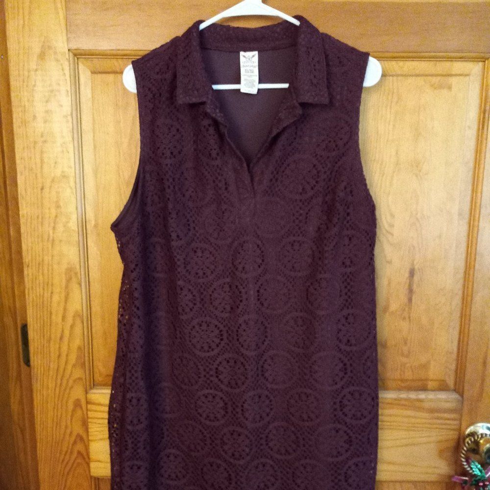 Faded Glory Sleeveless V neck Dress
